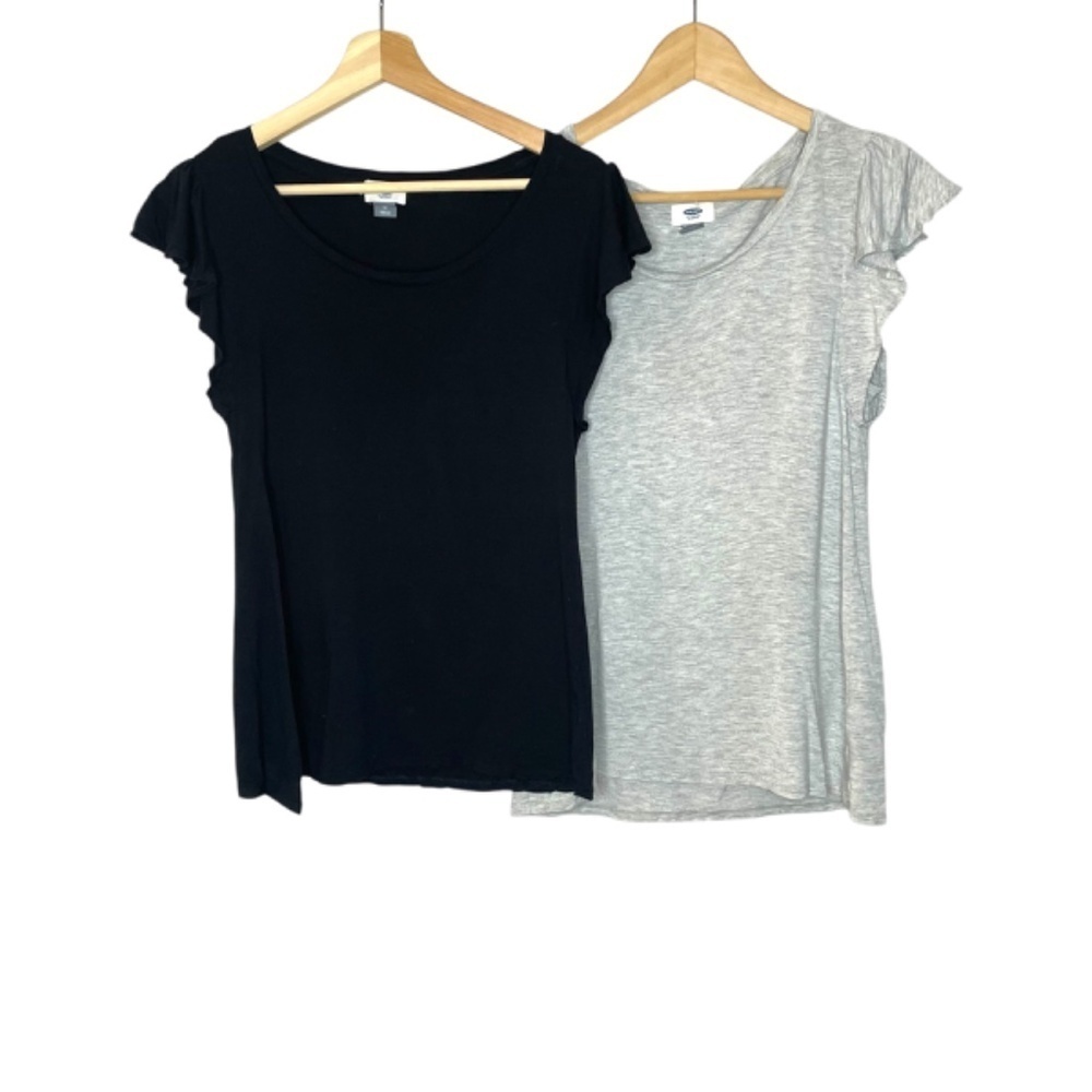 2 Tees With Flutter Sleeve 🤍